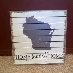 Wisconsin Home Sweet Home Wall Decor